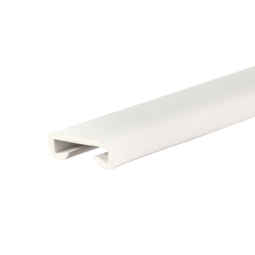 PVC handrail PREMIUM, railing 40x8mm, white, 1m