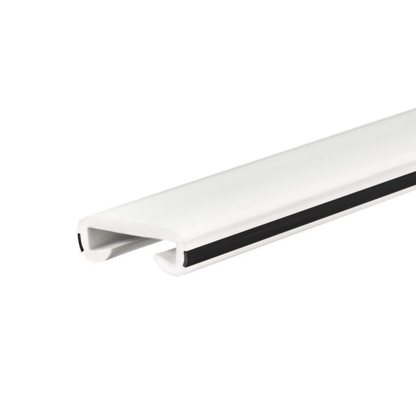 PVC handrail strip LUX, Handrail profile, Handrail 40x8mm white/black