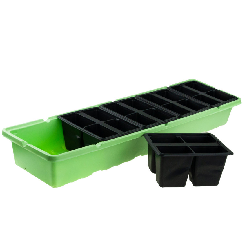 Mini greenhouse, germination, seedling inspection, 20 containers