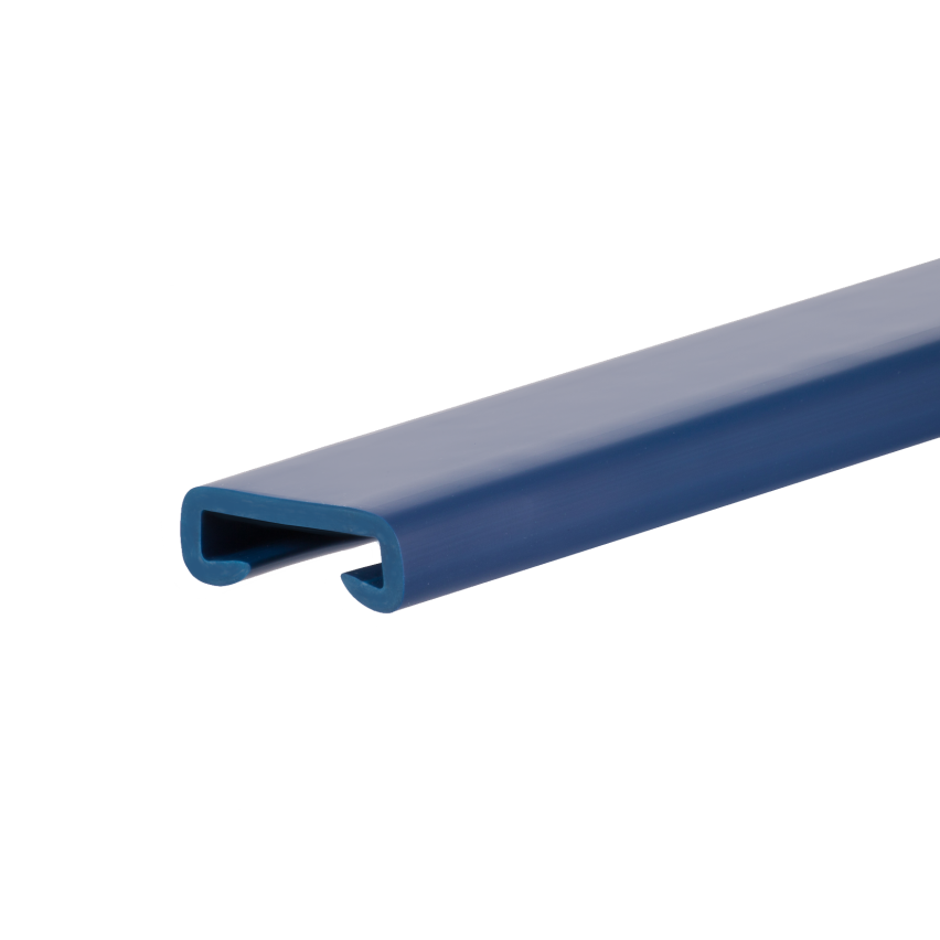 Corrimano in PVC, corrimano per scale, ringhiera per scale, PREMIUM, 40x8mm, blu navy, 1m