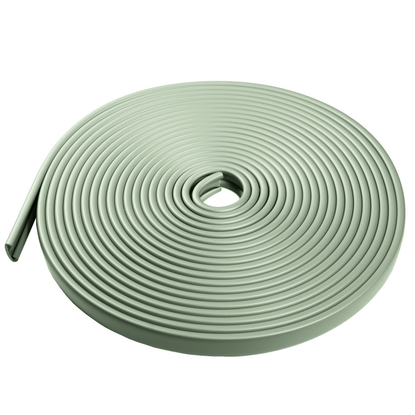 Corrimão PVC, corrimão de escada, corrimão de escada, PREMIUM, 40x8mm, verde claro, 1m