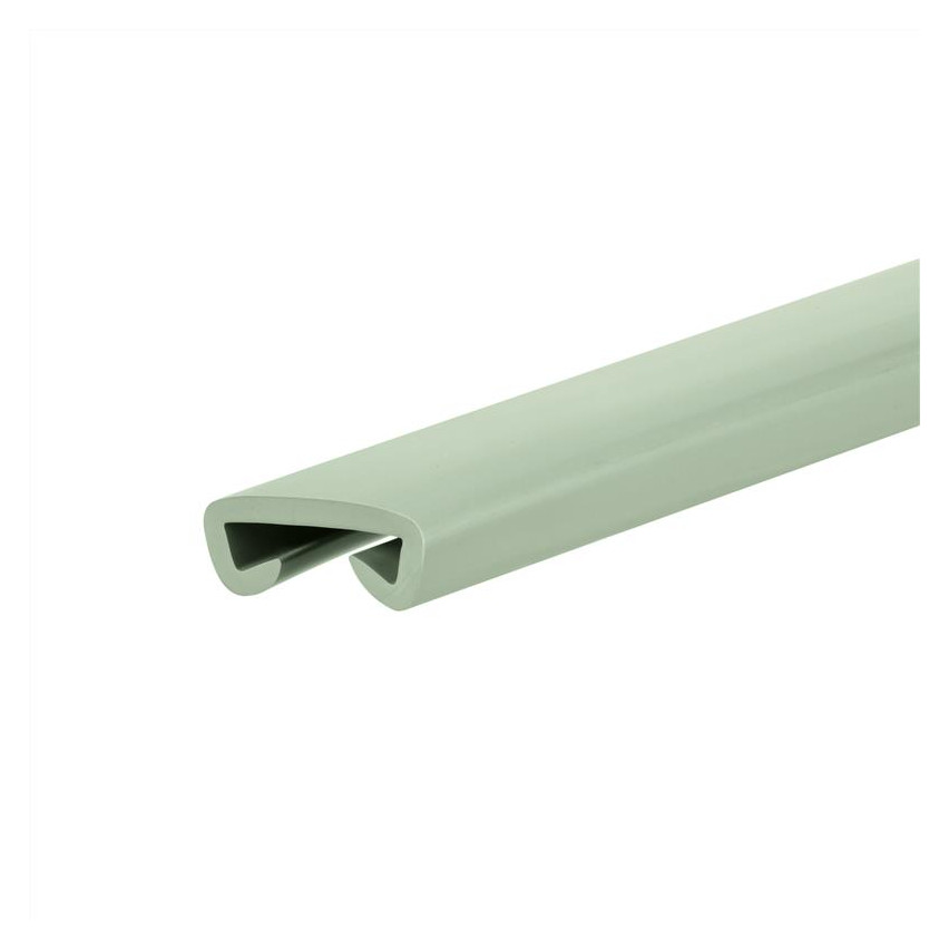 Corrimão PVC, corrimão de escada, corrimão de escada, PREMIUM, 40x8mm, verde claro, 1m