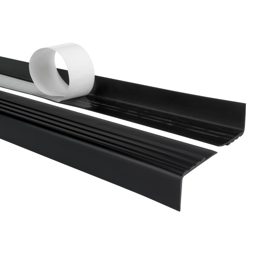 Non-slip stair nosing, self-adhesive, 30x27mm, black