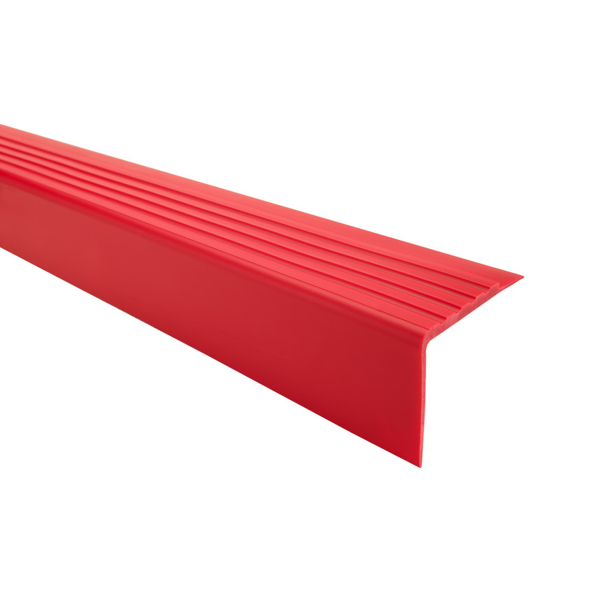 Нехлъзгащ се профил за стълби 40x40mm, 150cm, червен