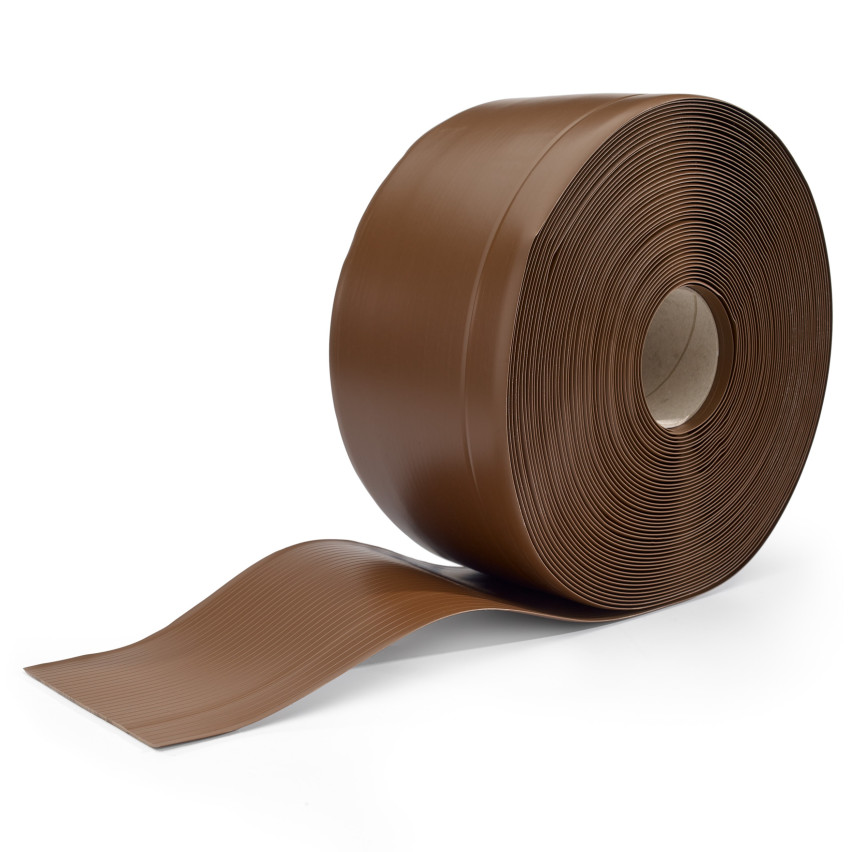PVC 100x25mm skirting board brown
