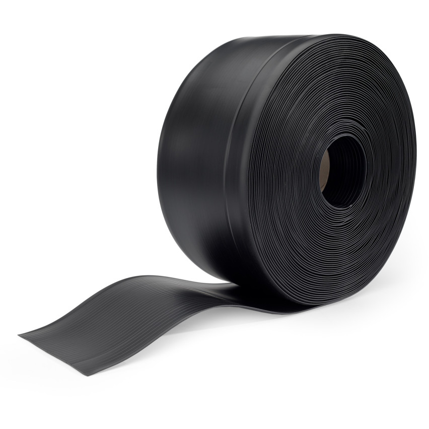 PVC 100x25mm skirting board black