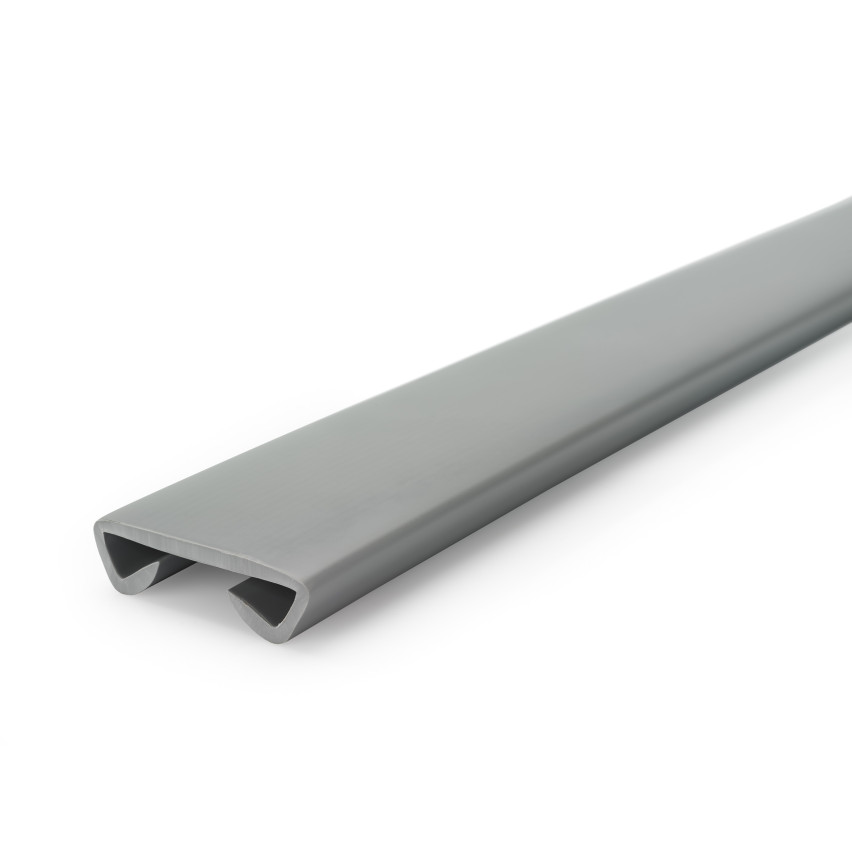 PVC handrail STANDARD railing 40x8mm grey 