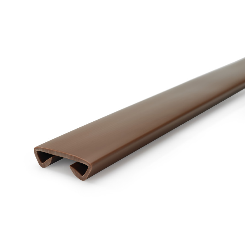 PVC handrail STANDARD railing 40x8mm brown 