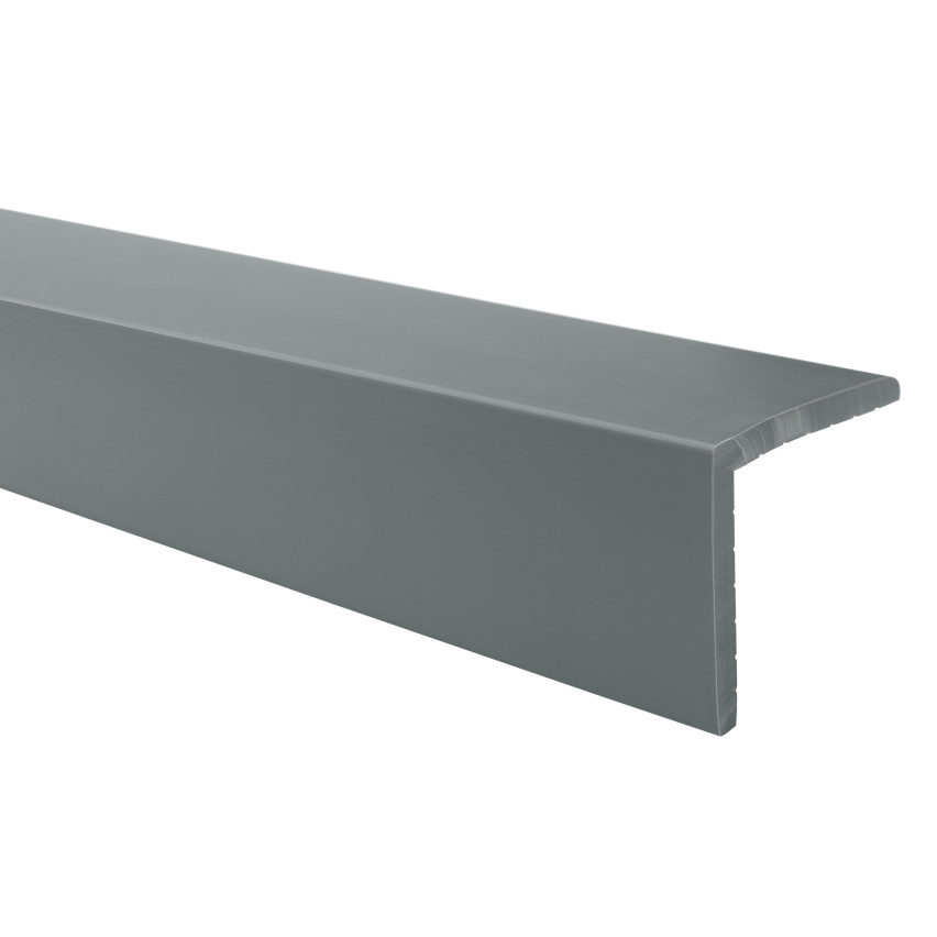 Square skirting board LZ, dark grey, 1.5 m