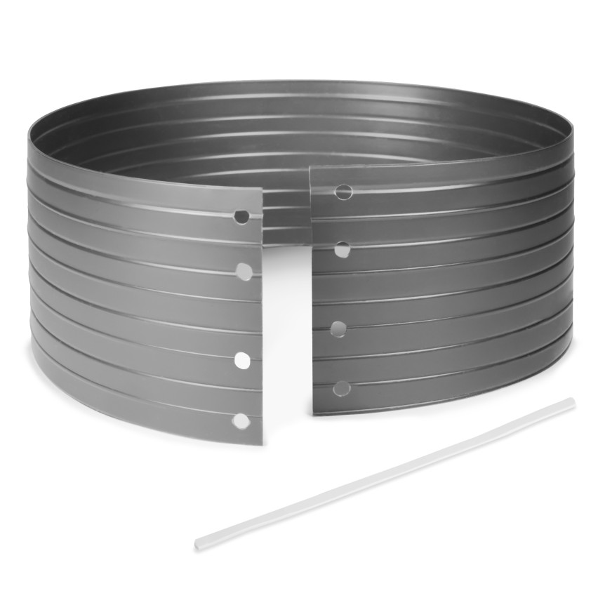 PVC irrigation circle - cultivation ring - gray