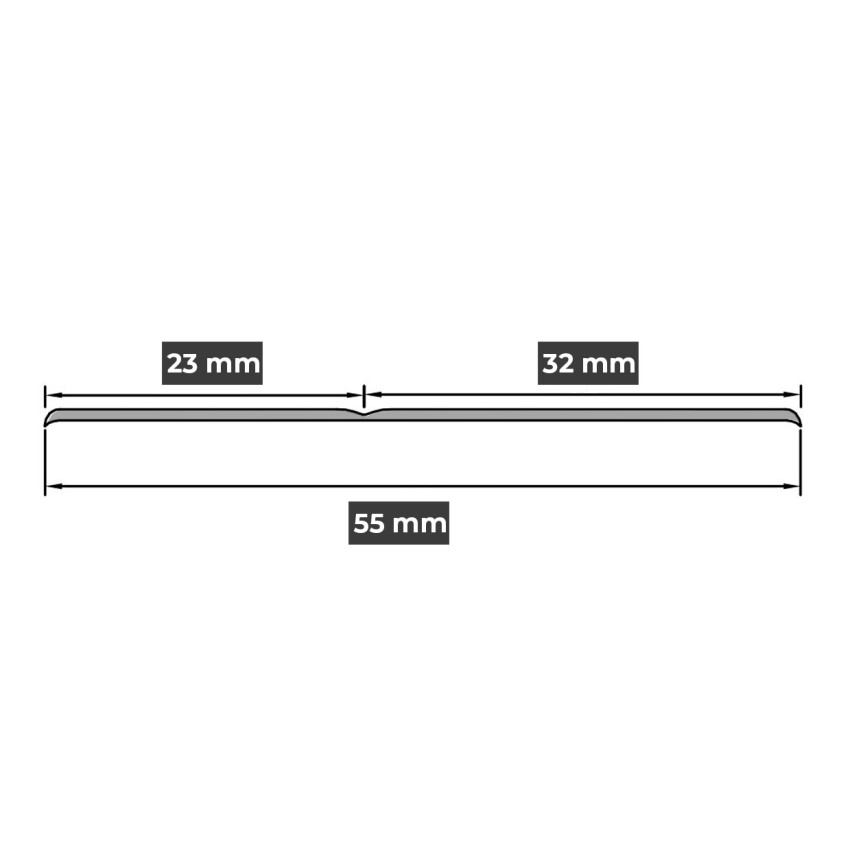 Selvklæbende blød fodliste 32x23 mm, fleksibel vægafslutningsliste til køkken og badeværelse, PVC-gulvliste, forseglingstape, birk