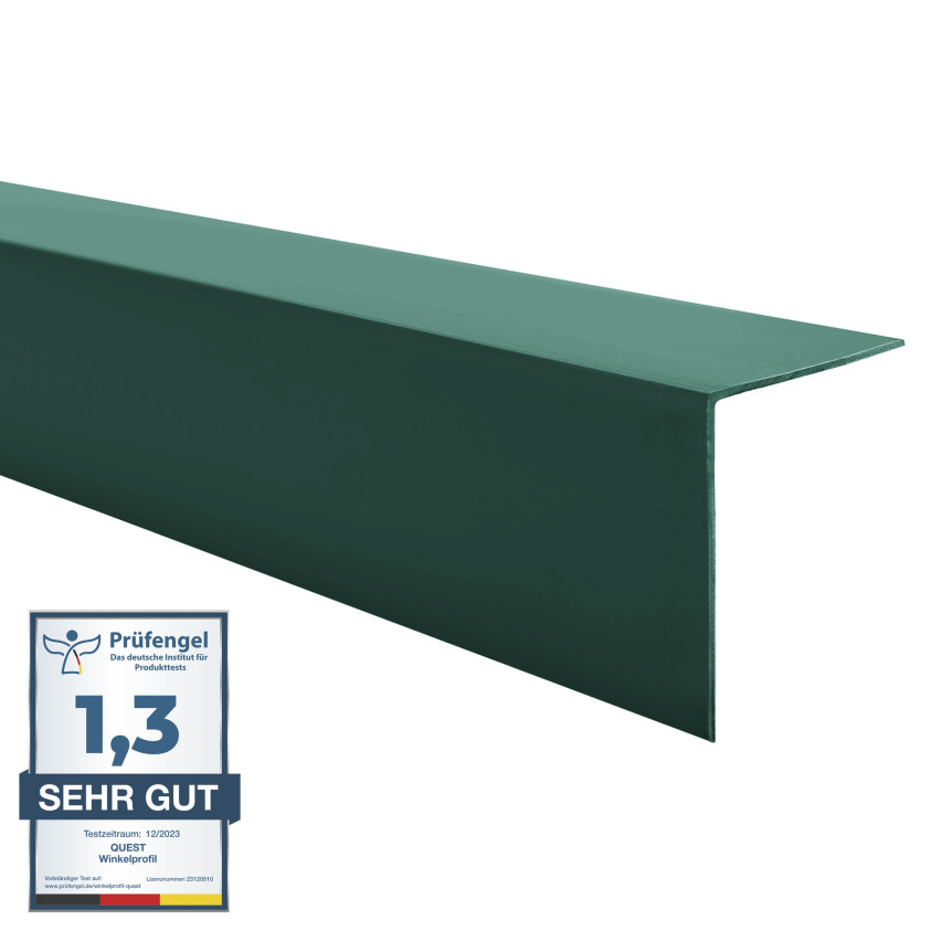 Profilo angolare rigido in PVC, plastica, protezione bordi, verde