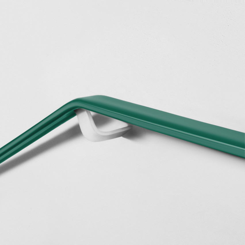 Handrail PVC, stair handrail, stair railing, PREMIUM, 40x8mm, green, 1m