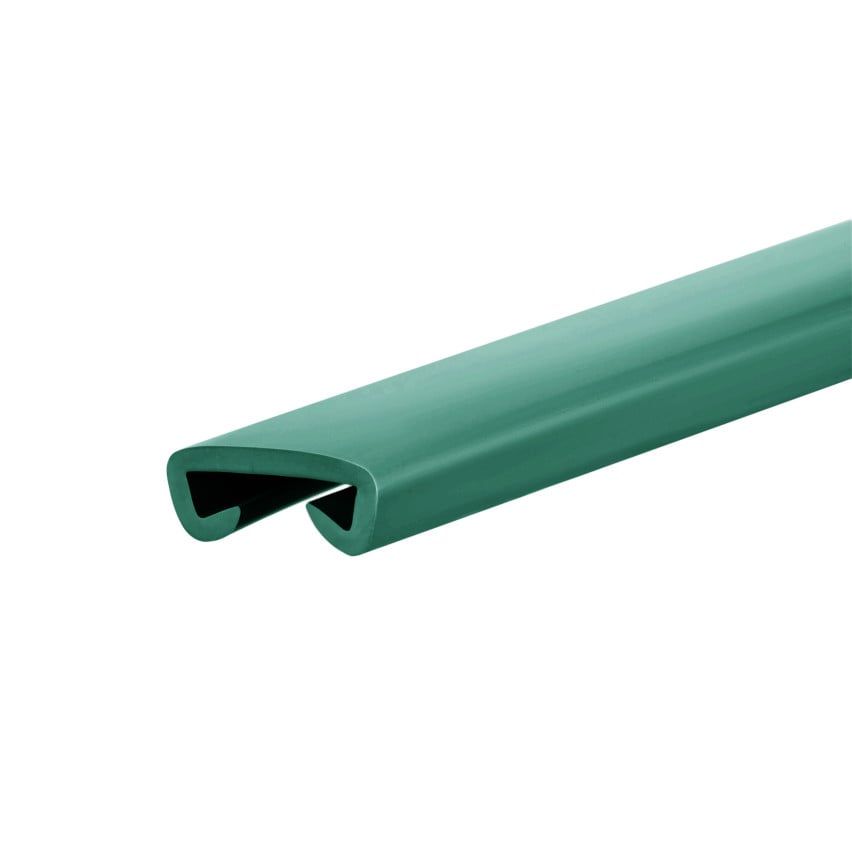 Handrail PVC, stair handrail, stair railing, PREMIUM, 40x8mm, green, 1m