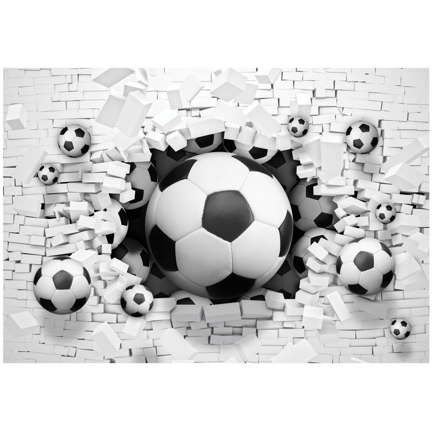 wallpaper futebol 3D para jovens rapazes papel de parede fliseline 150x105