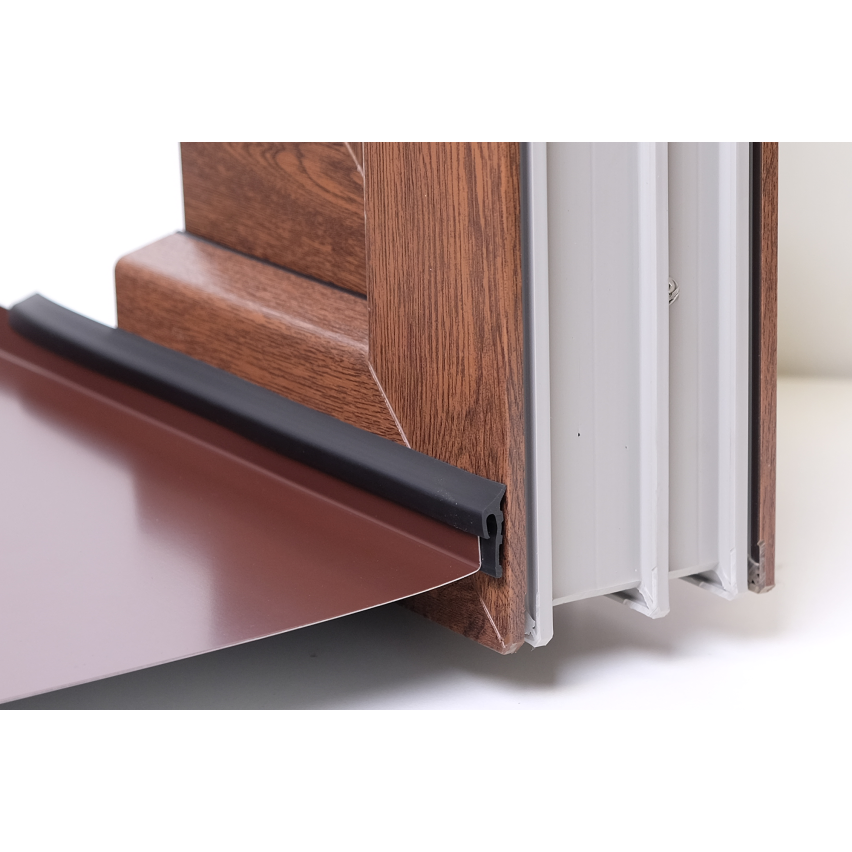 Vensterbankafdichting PVC, Afdichtingsprofiel, afdichtings strip, 1 m, grafiet