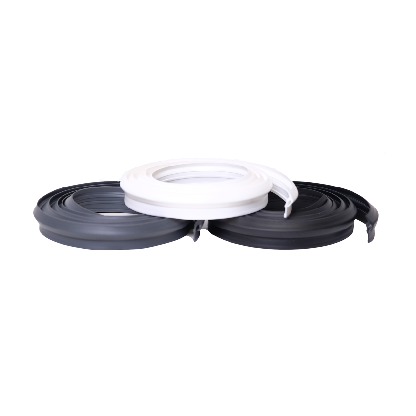 Vensterbankafdichting PVC, Afdichtingsprofiel, afdichtings strip, 1 m, wit