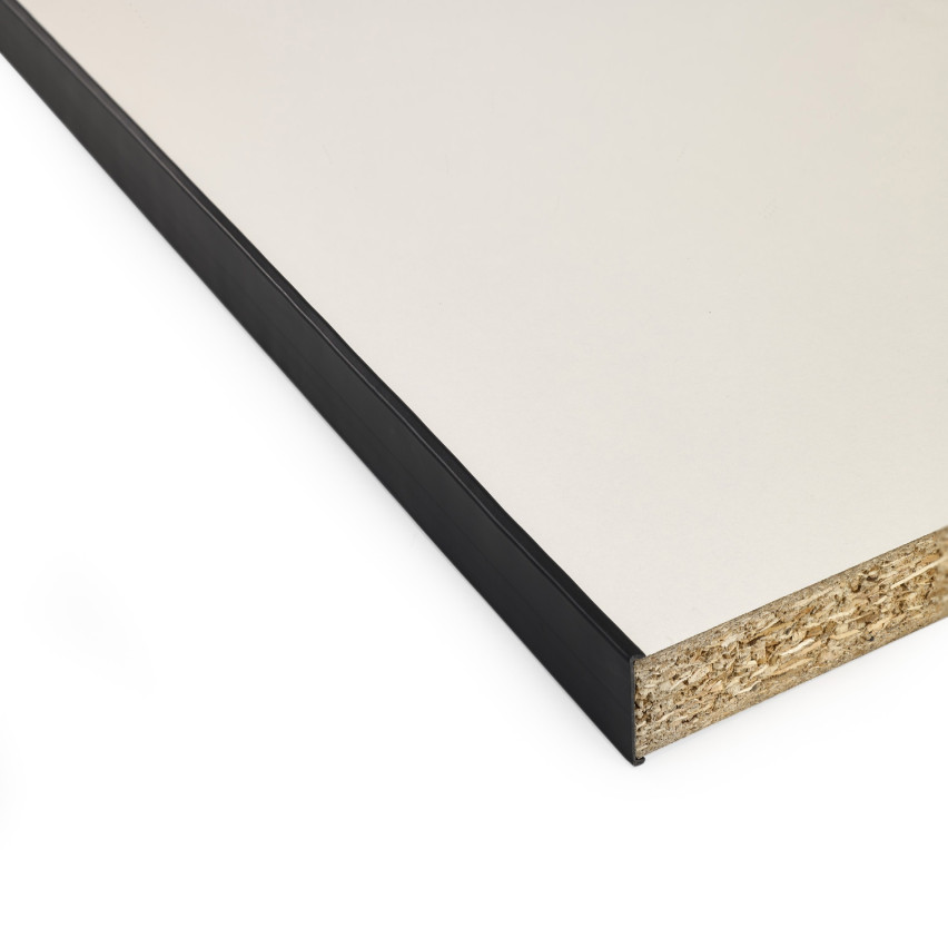 Meubelprofiel C PVC 5 m, zwart, zelfklevend, meubelrandbescherming