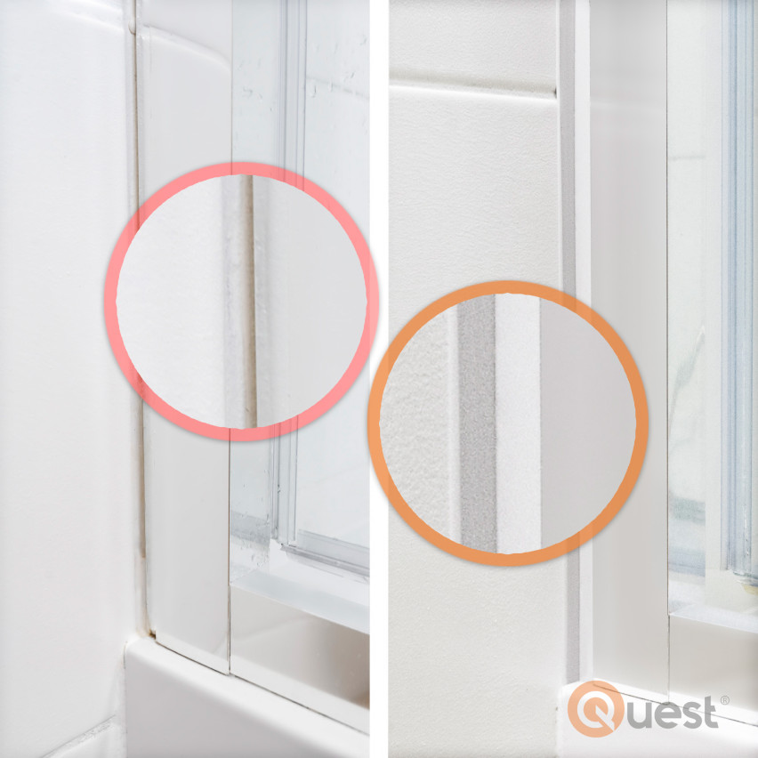 Mäkká samolepiaca lišta 10x10mm pre kuchyňu a kúpeľňu Ohýbanie PVC tesniacej pásky Páska na utesnenie spojov biela 5m