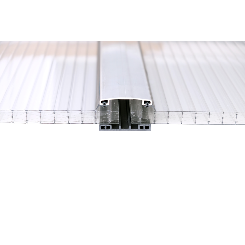 Bundforsegling af polykarbonat, sort, 1 m