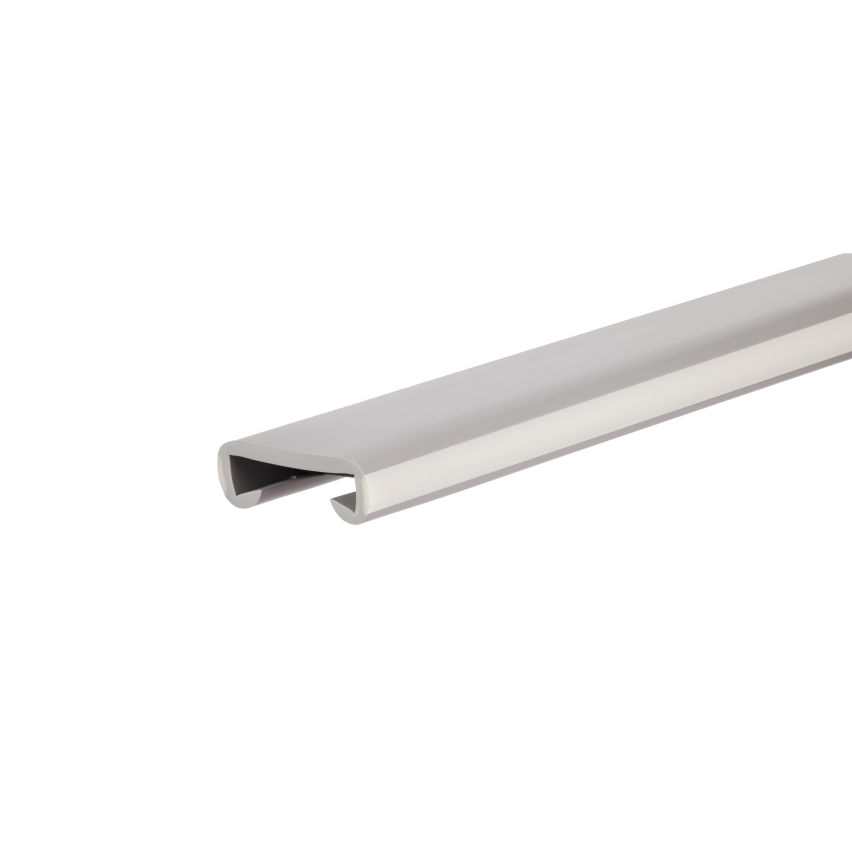 PVC zábradlie, zábradlie na schody, zábradlie na schody, FOTO, 40x8mm, sivé, 1m