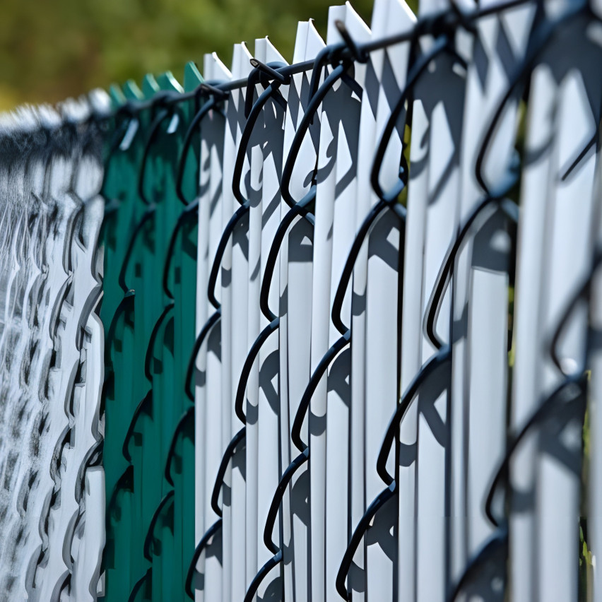 PVC fence board for vertical installation - Gray