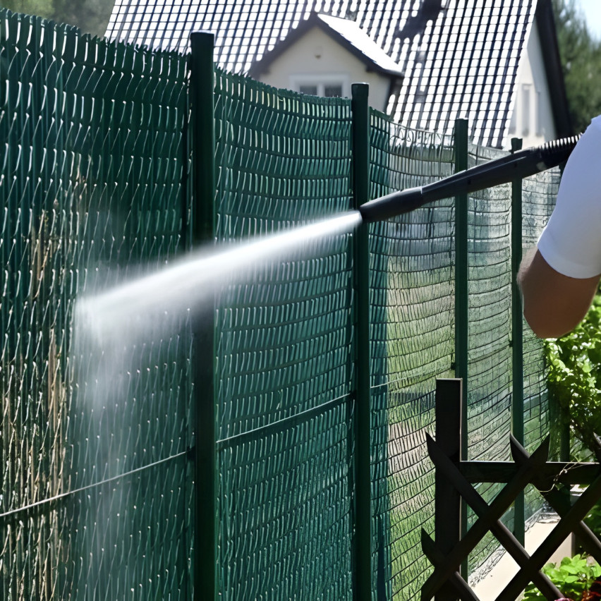 PVC fence board for vertical installation - Gray