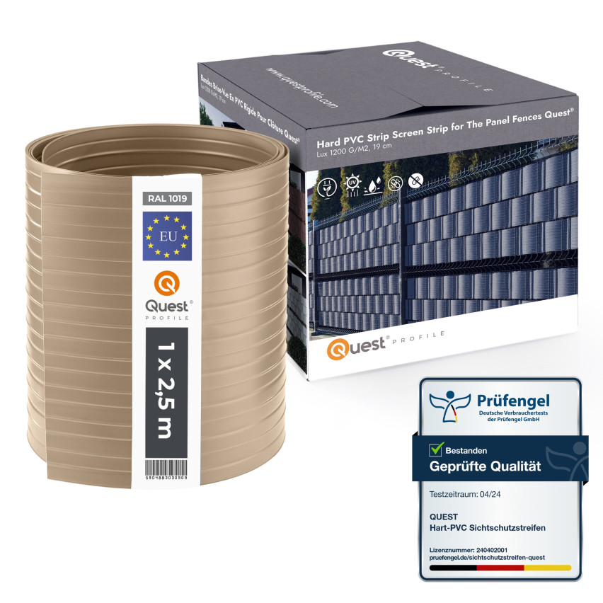 Plotová páska Quest® Lux 900 g/m², 19cm Béžová RAL 1019