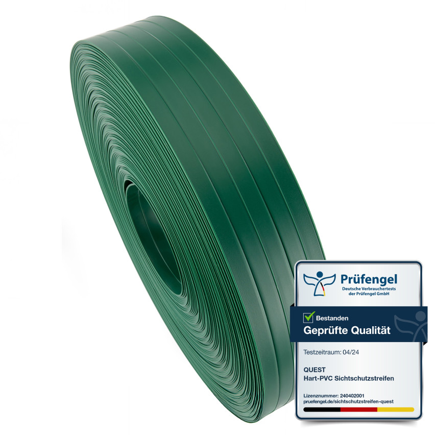 Nastro per recinzioni in PVC verde, 900 g/m², RAL 7016, ideale per privacy e protezione