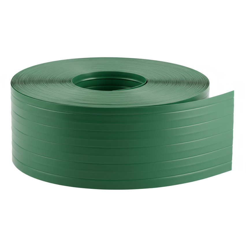 Fita de vedação em PVC 10 cm, ripa estreita para vedações de painel premium, 900 g/m2, verde RAL 6005