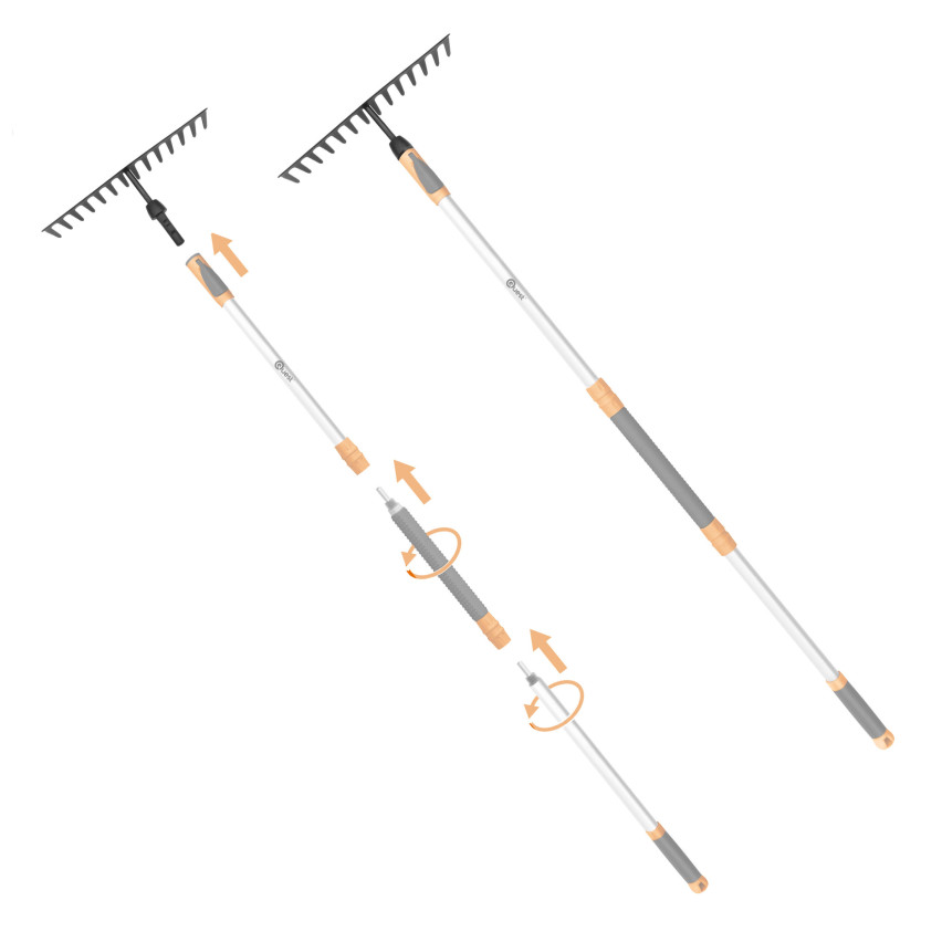 Rastrillo de jardín metálico – sistema de jardín QUEST