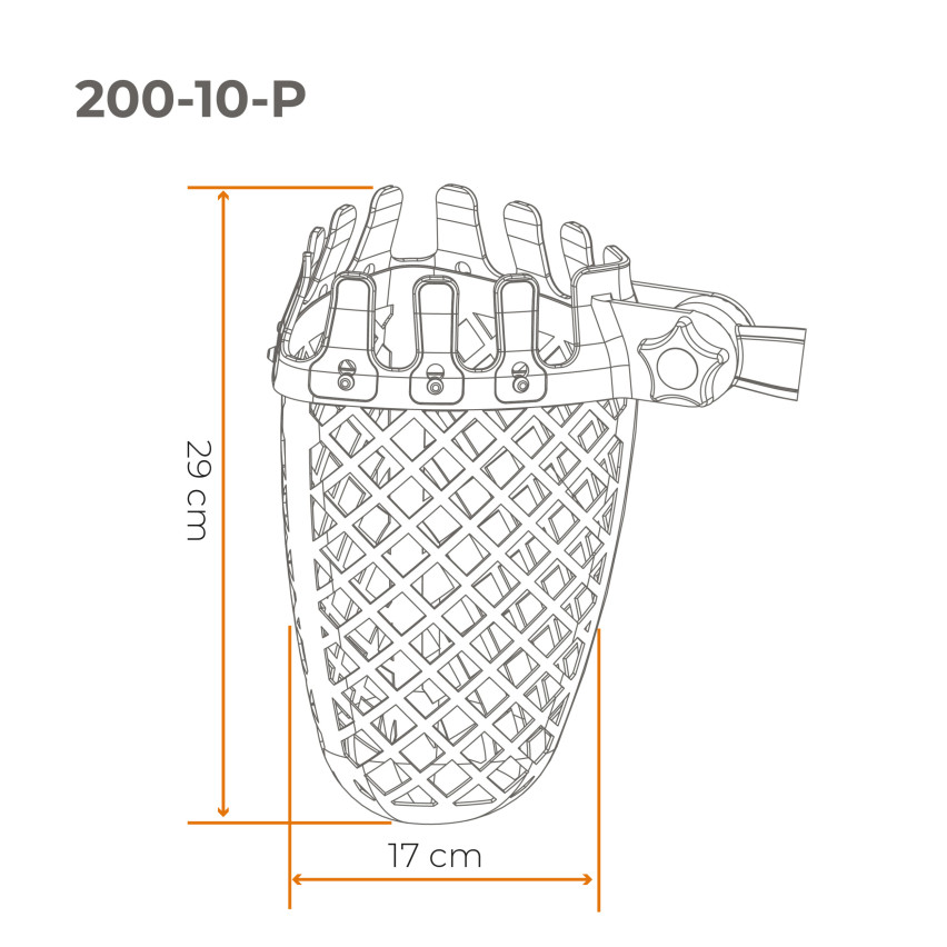Ancinho em leque, ancinho metálico, cabo telescópico, apanhador de frutas, escova para pavimento – Sistema de jardim QUEST