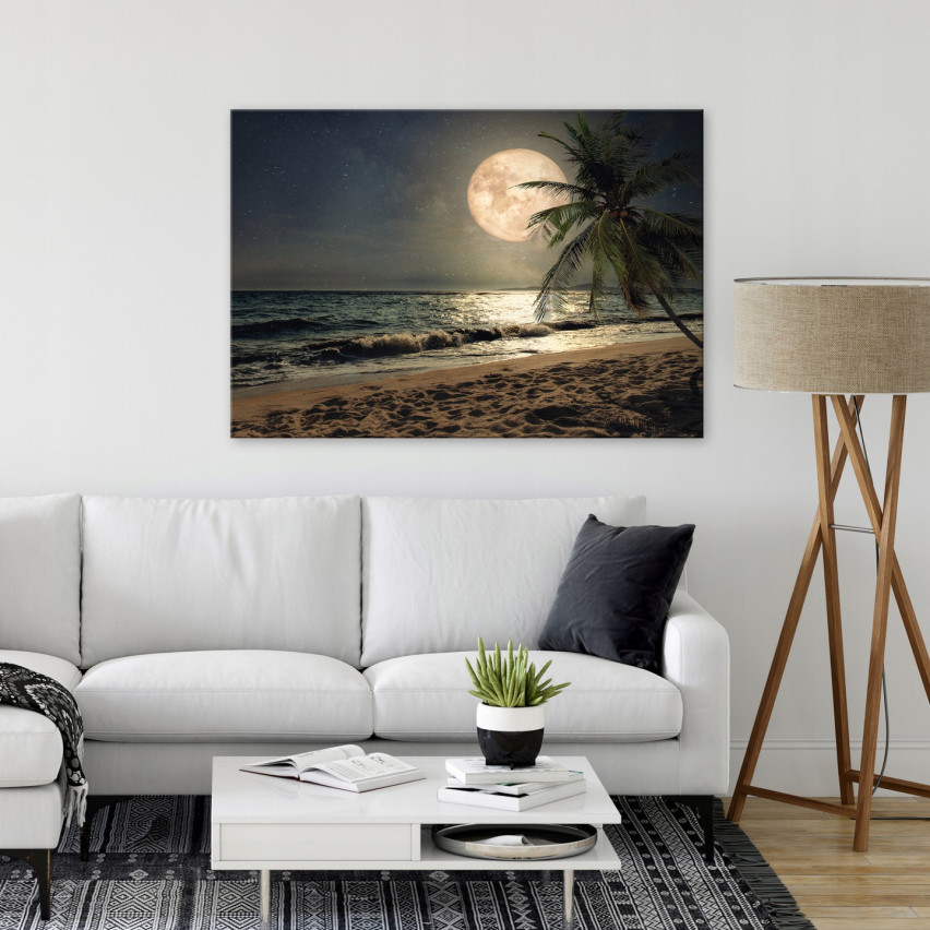 Image SEA PLAZA On Canvas Nature View 100x70