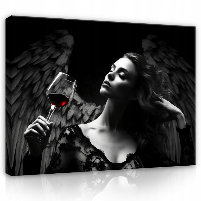 Image WOMAN ANGEL On Canvas Wall For Bedroom Living Room Modern 60x40