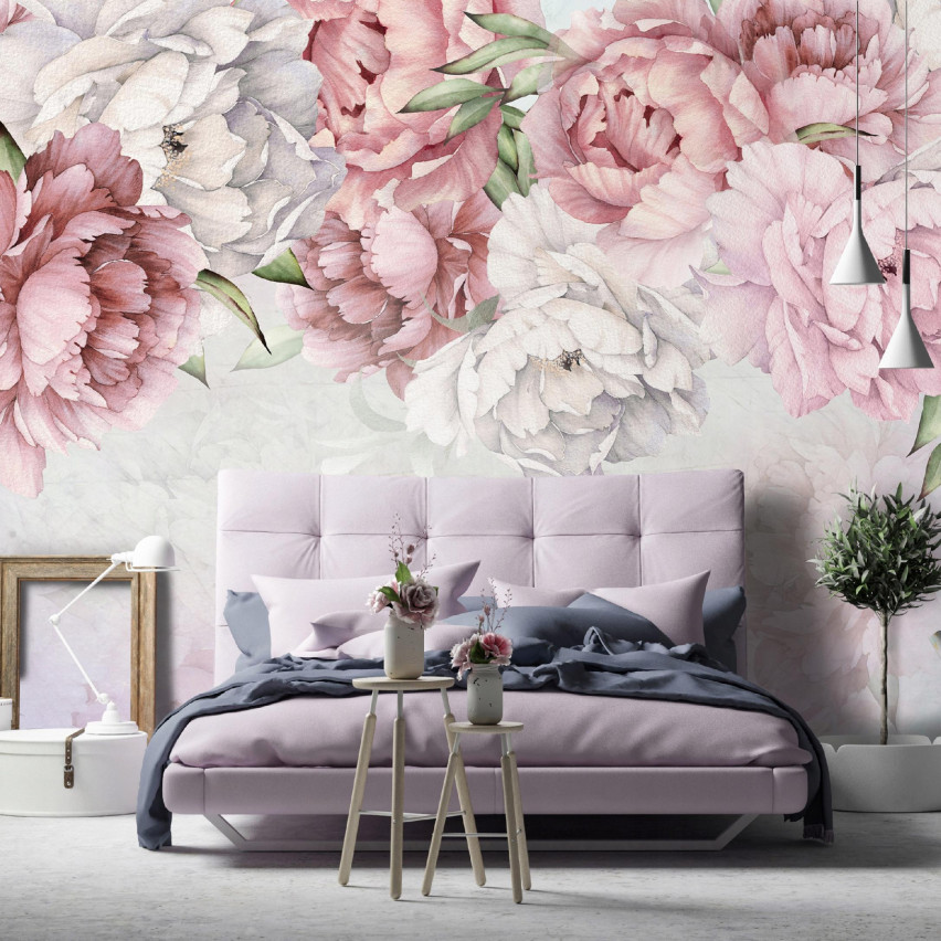 wall mural wall mural wall mural wall mural wall mural flowers pink peony wall mural bedroom wall mural wall mural 150x105