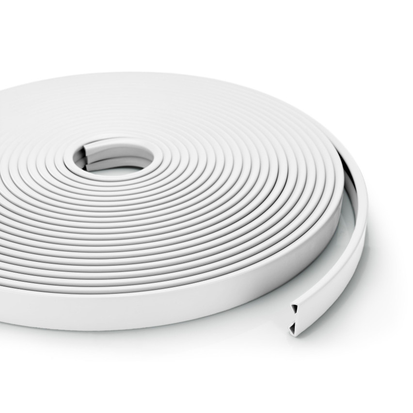 PVC zábradelní lišta STANDARD 40x8mm bílá