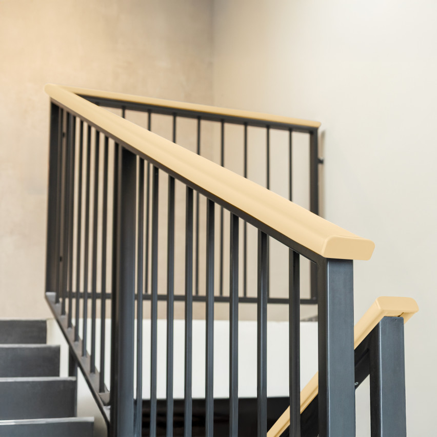 Povrchová úprava pre PVC profil zábradlia, koncovka pre profil zábradlia PREMIUM, 40x8, krémová