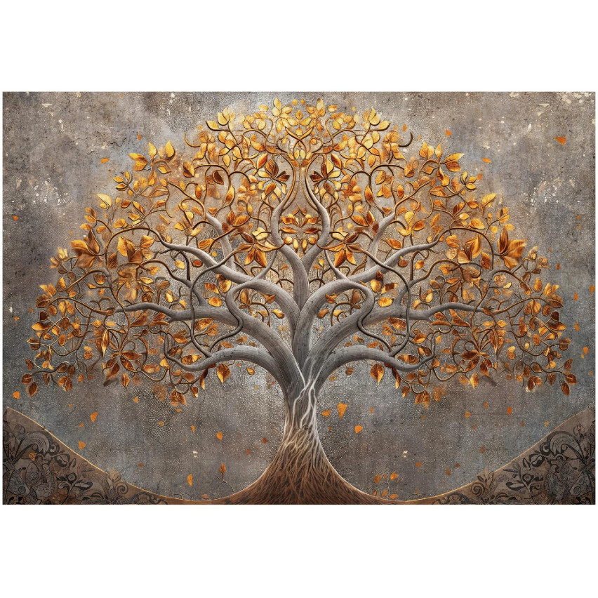 PHOTO wallpaper tree of life flowers abstract for bedroom living room wallpaper 400x280
