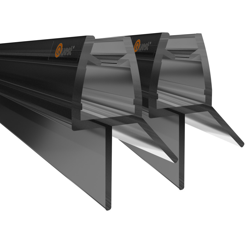 Dušo dugno sandariklis 100 cm, juodas, 2 vnt.