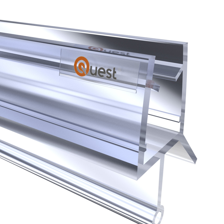 Σφραγίδα κάτω μέρους ντους 100 cm διαφανής, στρογγυλή, με στρογγυλεμένο τούνελ, 2 τεμάχια