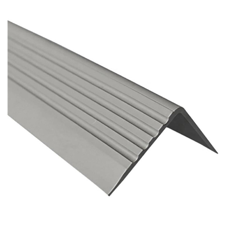 Non-slip stair nosing 50x42mm 150cm, grey