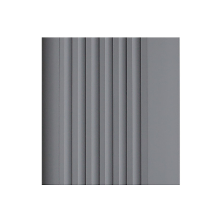 Antislip trapprofiel PVC 70x40 mm, 150 cm, donkergrijs, trapneus profiel, RGPD