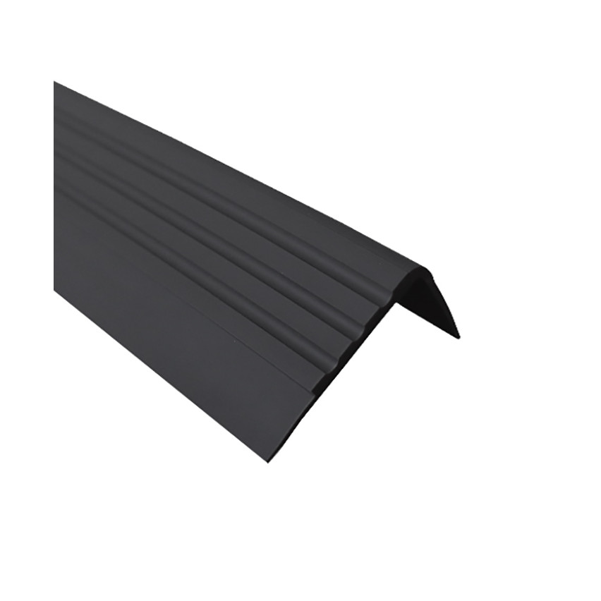 Nedrseči profil za stopnice, 30x27 mm, 150 cm, črn