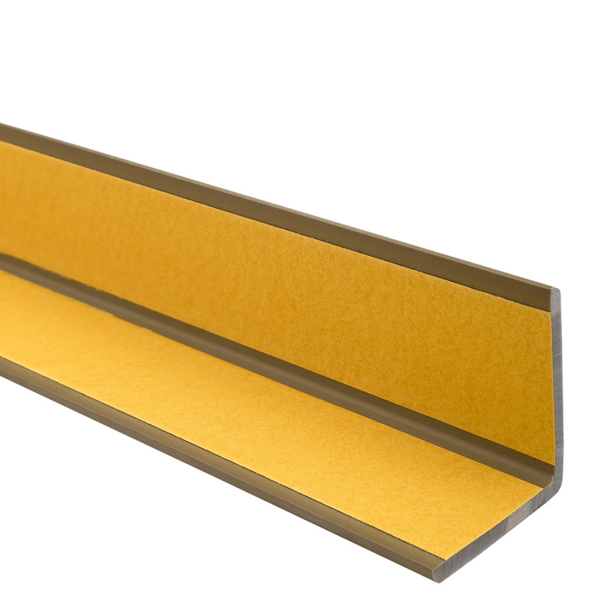 PVC Corner trim with glue, brass