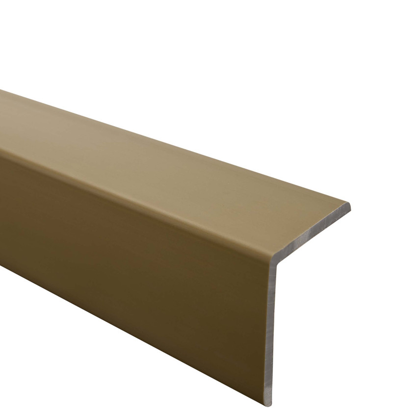 PVC Corner trim with glue, brass