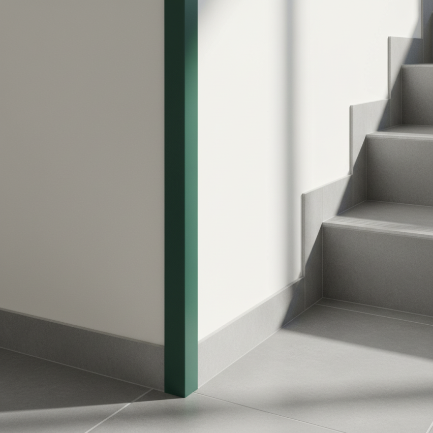 Perfil angular de PVC rigido autoadhesivo, ángulo rígido, perfil decorativo en forma de L, protección de bordes KTK, negro