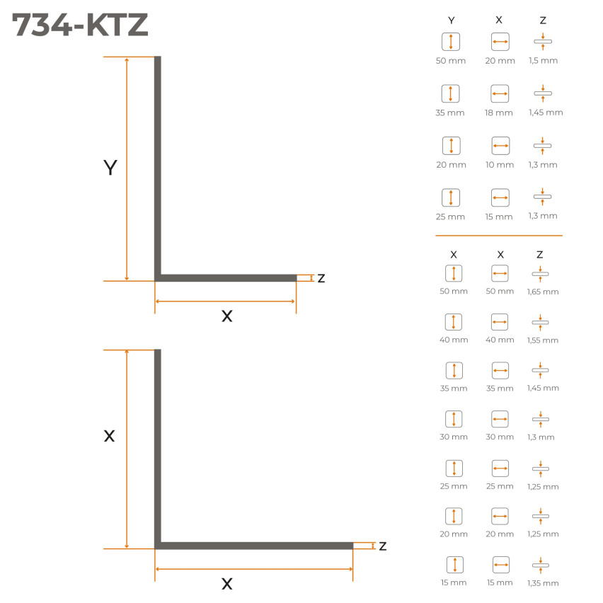 Ângulo duro de PVC colado na parte externa perfil decorativo em L, canto com cola, KTZ, azul claro
