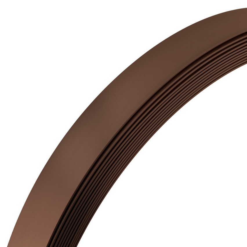 Plochá tyč z tvrdého PVC s lepidlem, hnědá, 10 m