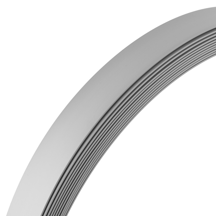 PVC Apdailos juostelė lanksti plokščia juostelė, pilka, 10 m