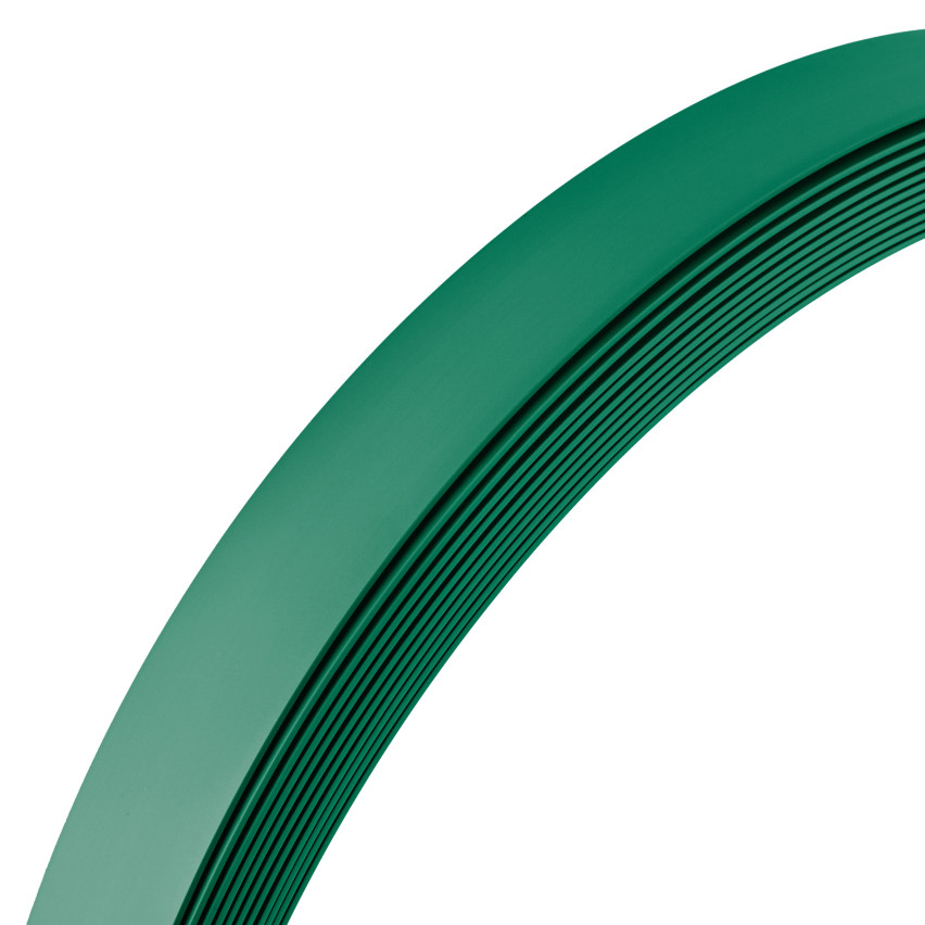 Пруток ПВХ жорсткий з клеєм, зелений, 10м